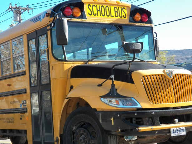 Stock photograph of a school bus